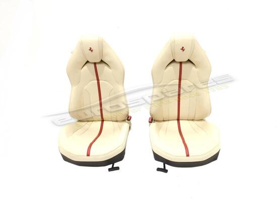 used ferrari f8 rhd seats in cream part number 890664000