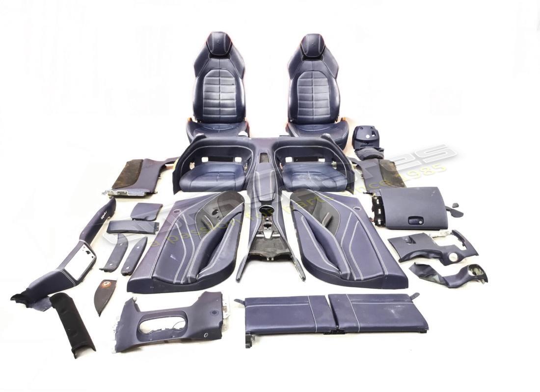 USED Ferrari LHD INTERIOR ASSEMBLY IN BLUE (WHITE STICHES) . PART NUMBER 864489100 (1)