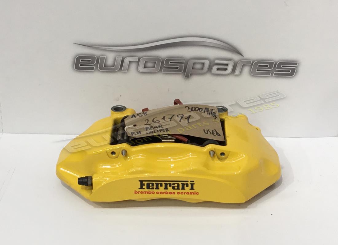 USED Ferrari RH REAR CALIPER WITH PADS-YELLOW- . PART NUMBER 261791 (1)