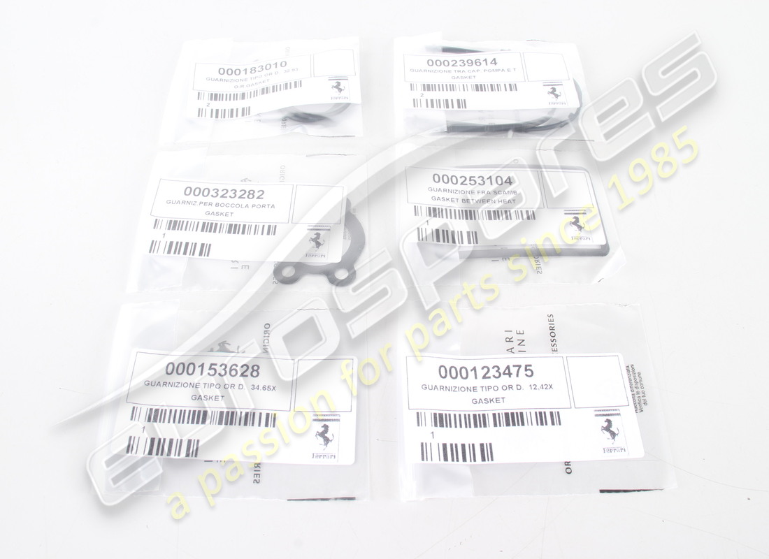 NEW FERRARI PROPELLING UNIT SET OF GASKE. PART NUMBER 266677 (18) new ferrari propelling unit set of gaske. part number 266677 (18)
