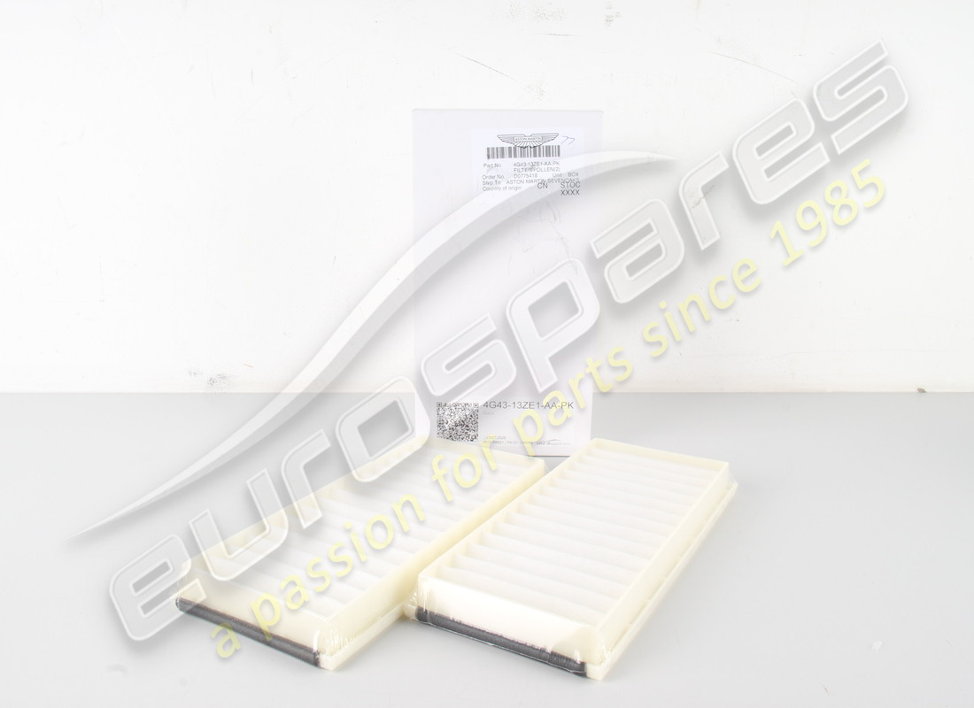 NEW ASTON MARTIN POLLEN FILTER (PACK OF 2). PART NUMBER 4G4313ZE1AAPK (2) new aston martin pollen filter (pack of 2). part number 4g4313ze1aapk (2)