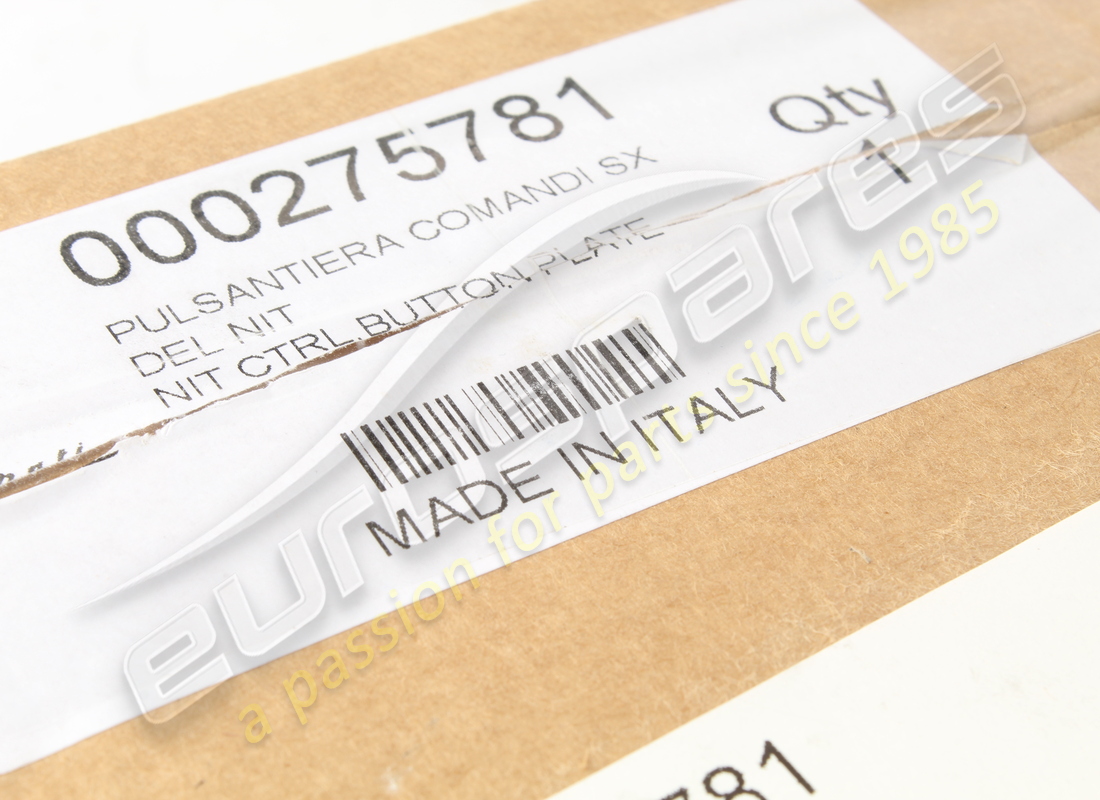 new maserati nit ctrl.button plate. part number 275781 (7)