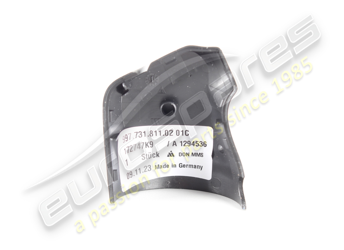 NEW PORSCHE COVER SATIN BLACK. PART NUMBER 9977318110201C (2) new porsche cover satin black. part number 9977318110201c (2)