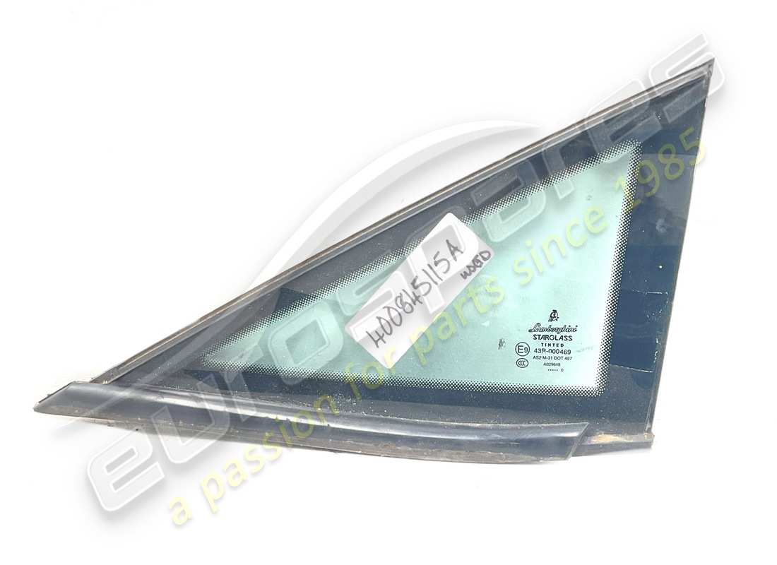 used lamborghini triangle window. part number 400845115a (1)