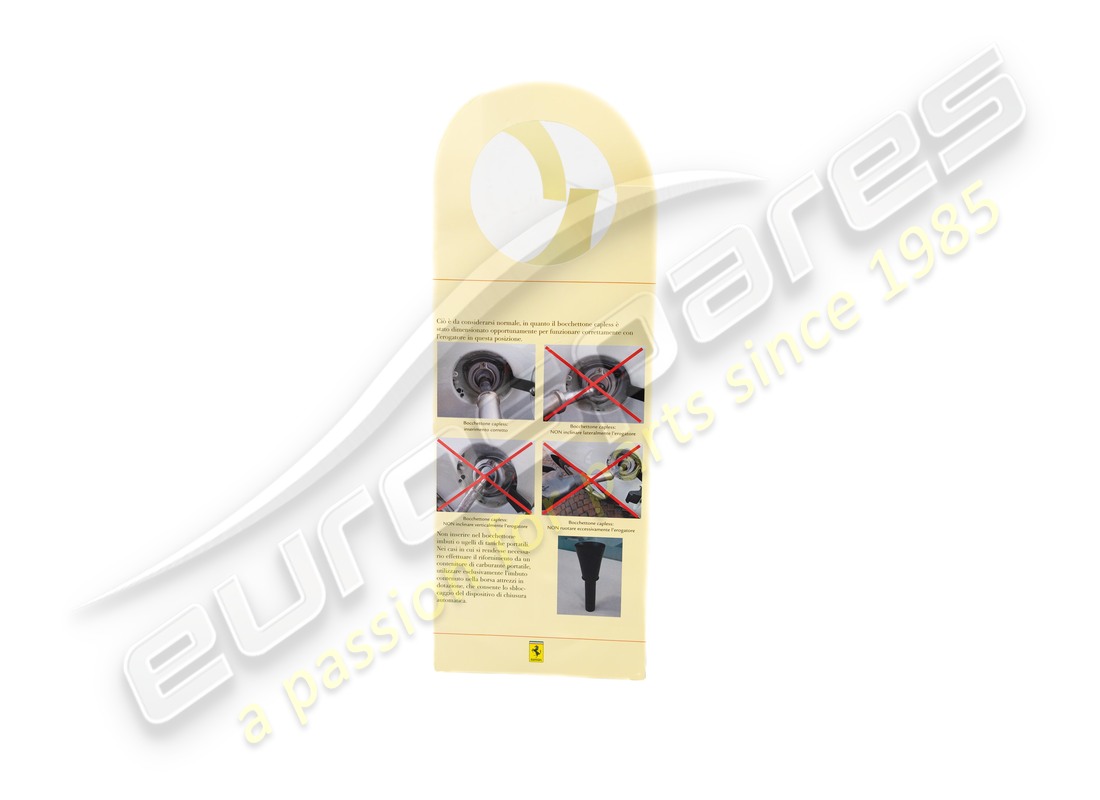 NEW FERRARI DEPLIANT. PART NUMBER 83654500 (1) new ferrari depliant. part number 83654500 (1)