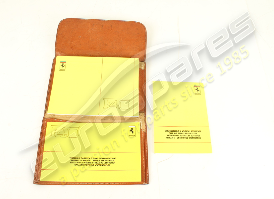 used ferrari f40 pouch & book pack. part number 959908800 (7)