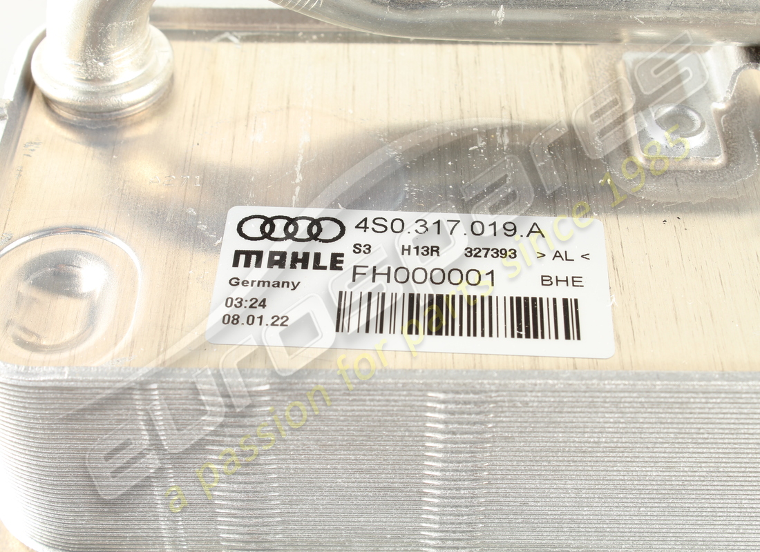 NEW LAMBORGHINI OIL/WATER EXCHANGER. PART NUMBER 4S0317019A (3) new lamborghini oil/water exchanger. part number 4s0317019a (3)