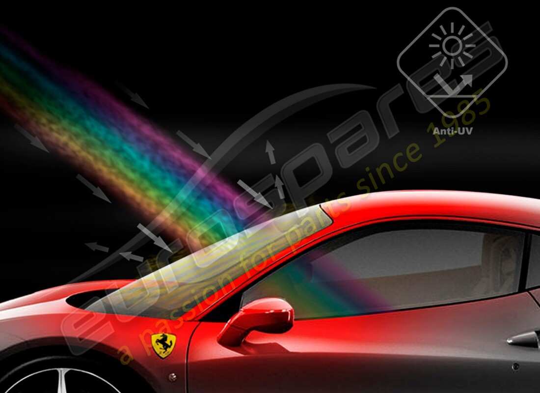 new ferrari italia athermic windscreen (includes radio antenna). part number 83465700 (1)