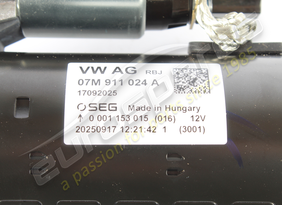 NEW LAMBORGHINI STARTER (START & STOP). PART NUMBER 07M911024A (2) new lamborghini starter (start & stop). part number 07m911024a (2)