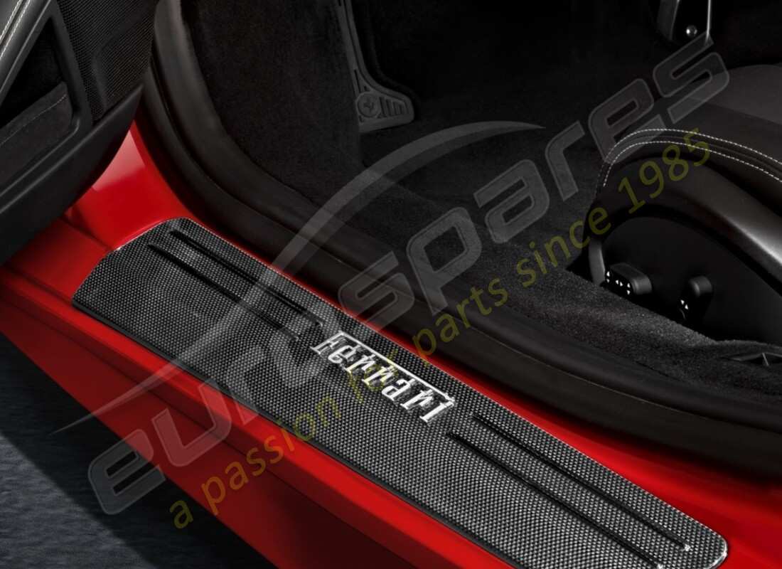 new ferrari carbon fiber door sills kit (kickplate). part number 70001931 (1)