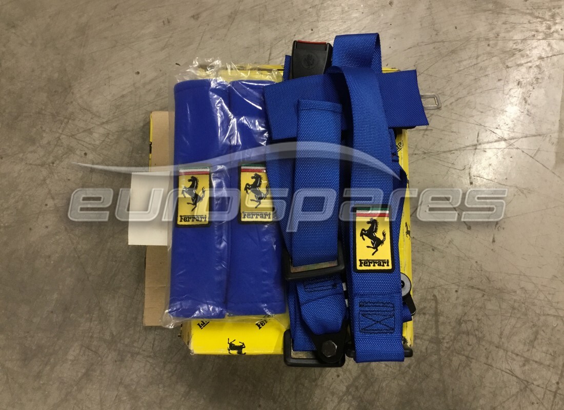 new ferrari rh blue 4 point seat belt. part number 65999100 (1)