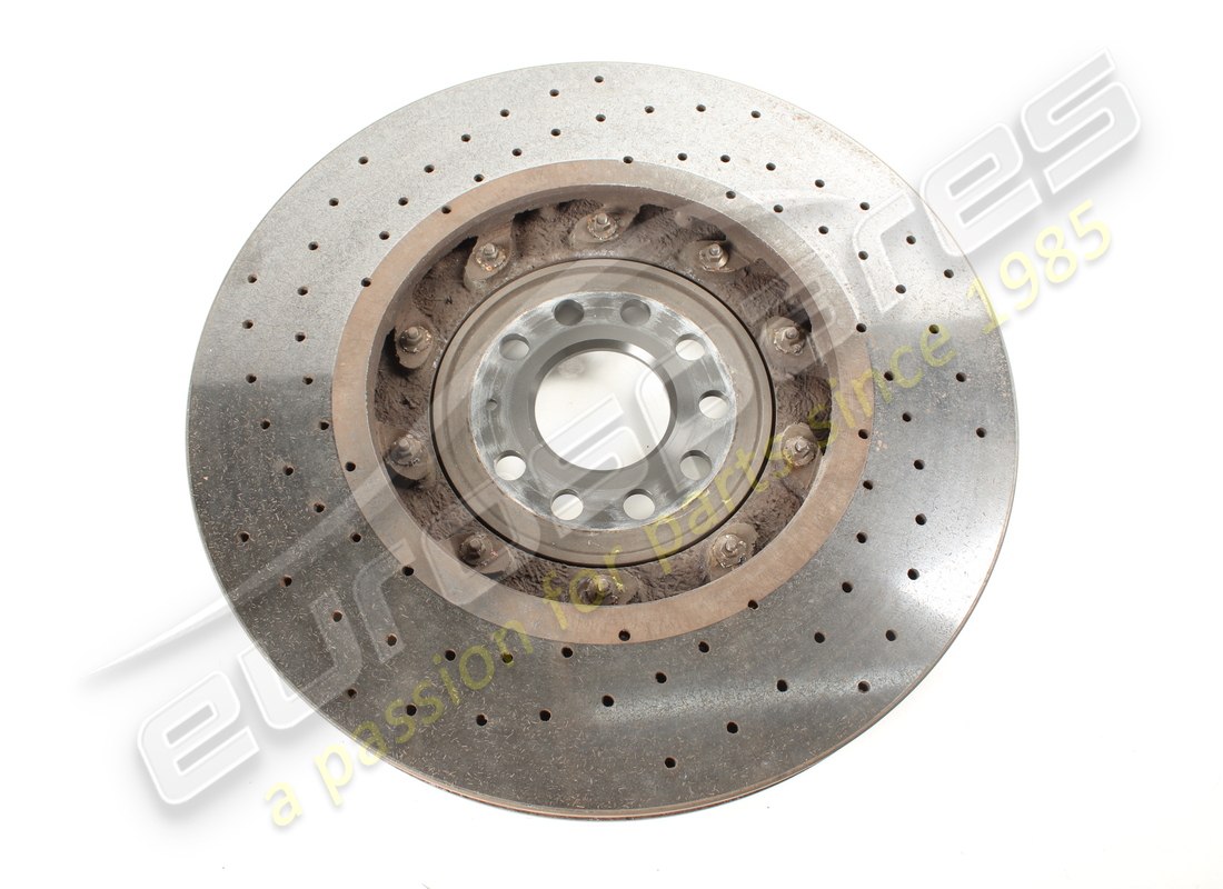 used lamborghini front rh ceramic brake disc (vented). part number 470615302g (2)