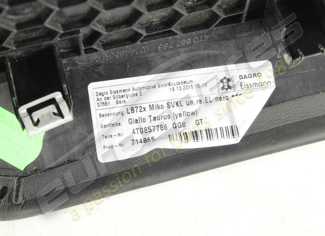 used lamborghini cover. part number 4t0857786a (4)