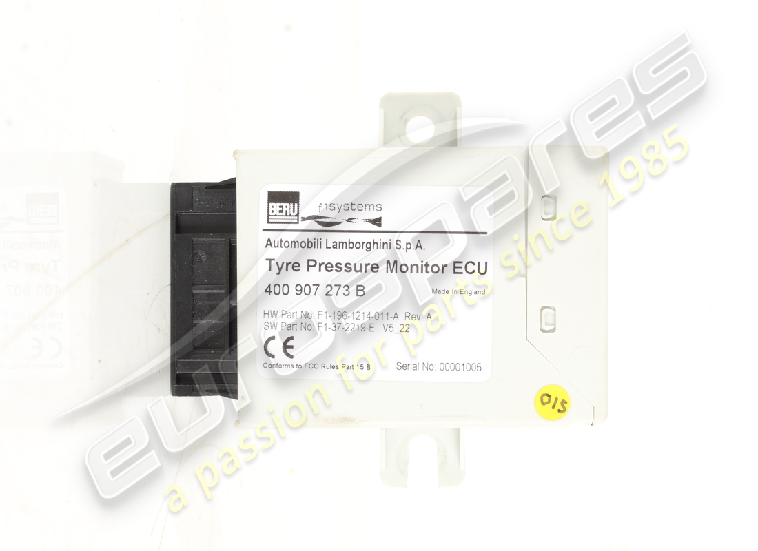 used lamborghini tire pressure. part number 400907273b (1)