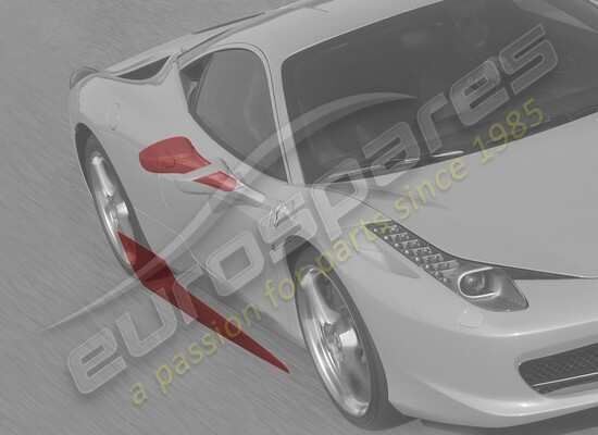 new ferrari anti-stone chipping protective film, lh side part number 70001827