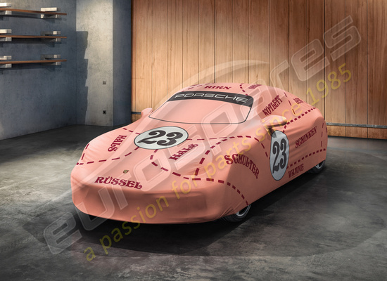 new porsche indoor car cover pink pig design part number 99204401215