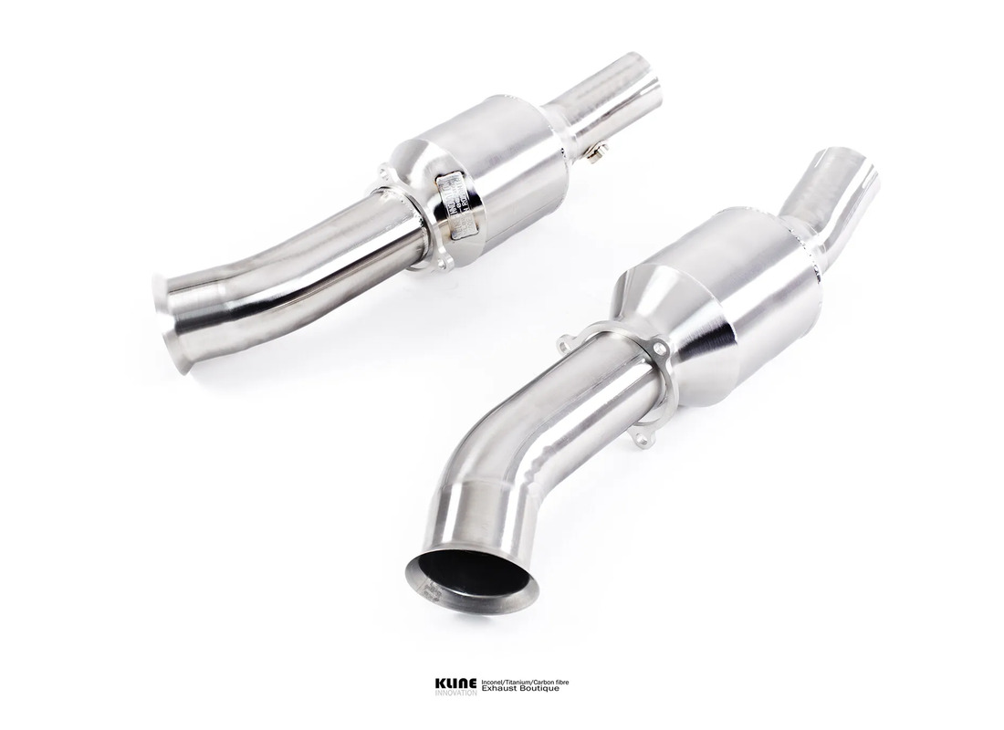 new kline innovation 200cell cat pipe set - stainless steel. part number klfer360200csss (1)