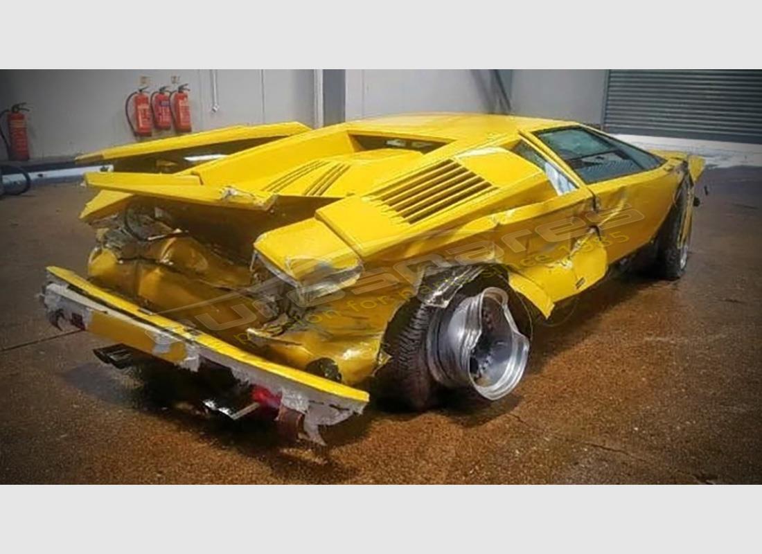 lamborghini countach 25th anniversary (1989) with 35,328 miles, being prepared for dismantling #3
