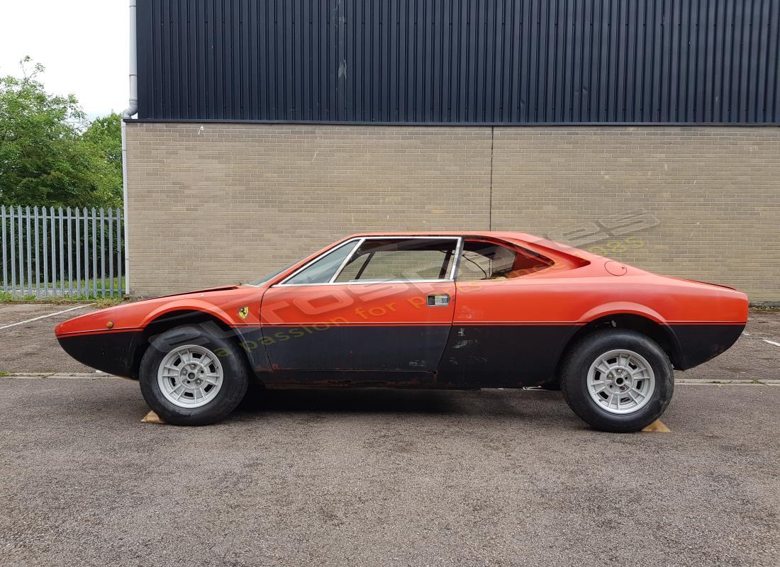 ferrari 308 gt4 dino (1976) with unknown, being prepared for dismantling #2