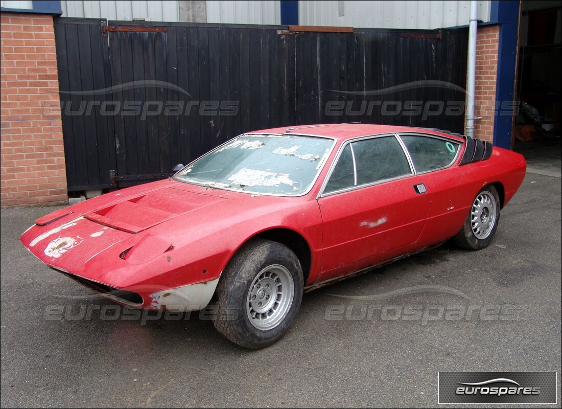 lamborghini urraco p250 / p250s being prepared for dismantling at eurospares