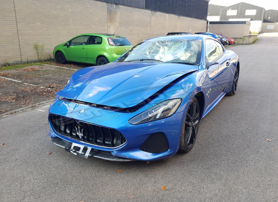 maserati granturismo s (2018) being prepared for dismantling at eurospares