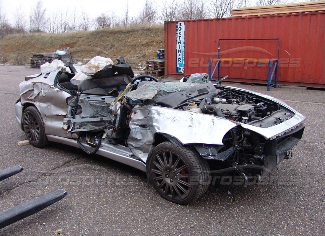 maserati 3200 gt/gta/assetto corsa being prepared for dismantling at eurospares