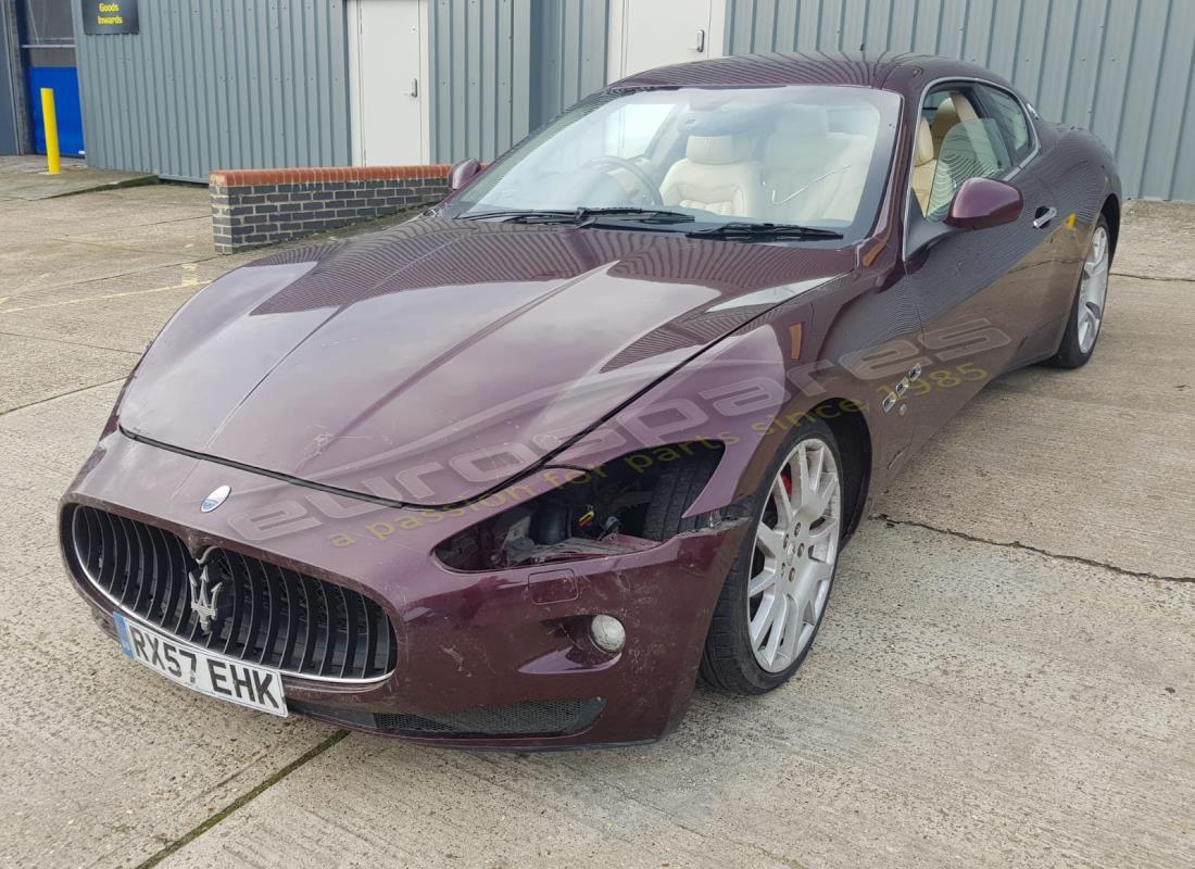 maserati granturismo (2008) being prepared for dismantling at eurospares