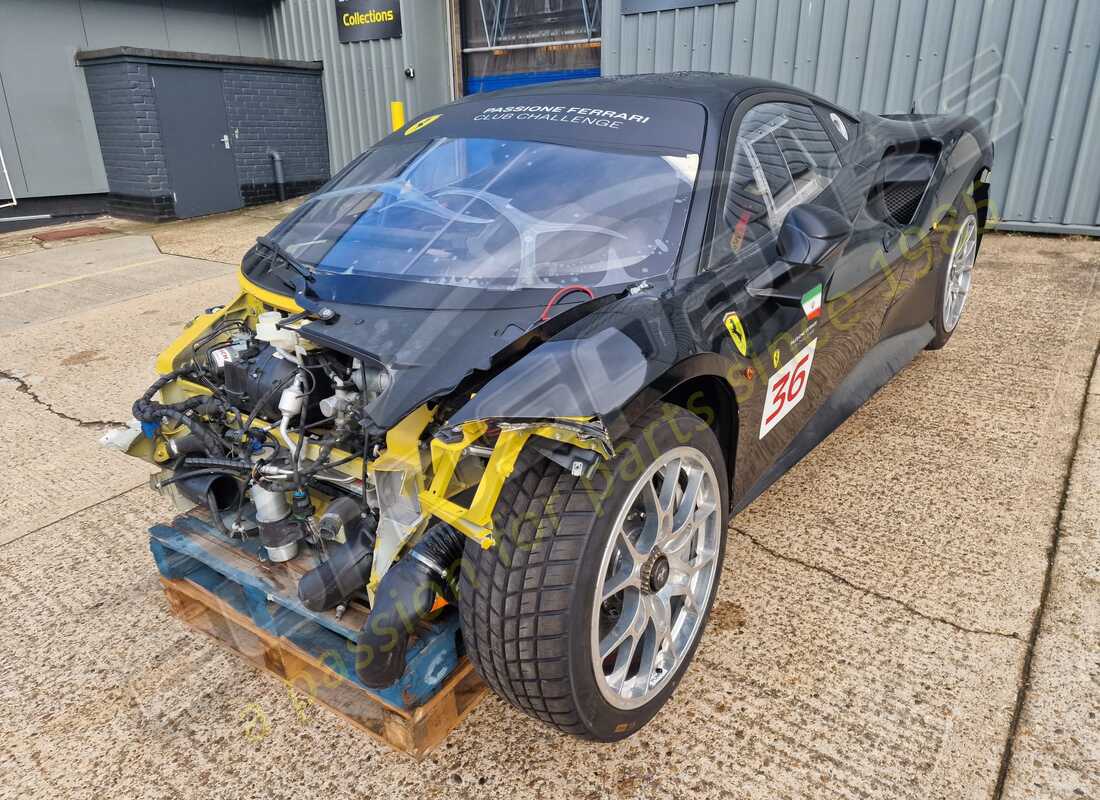 ferrari 488 challenge with 3,603 kilometers, being prepared for dismantling #1
