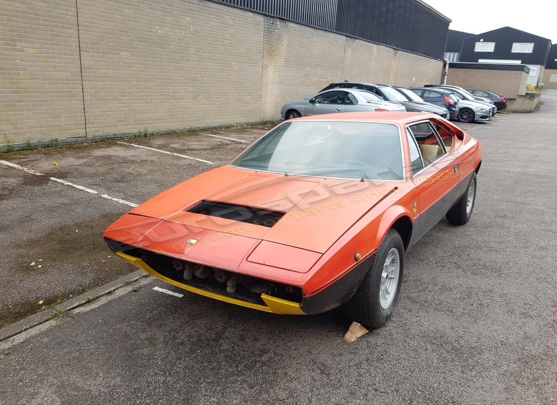 ferrari 308 gt4 dino (1976) with unknown, being prepared for dismantling #1