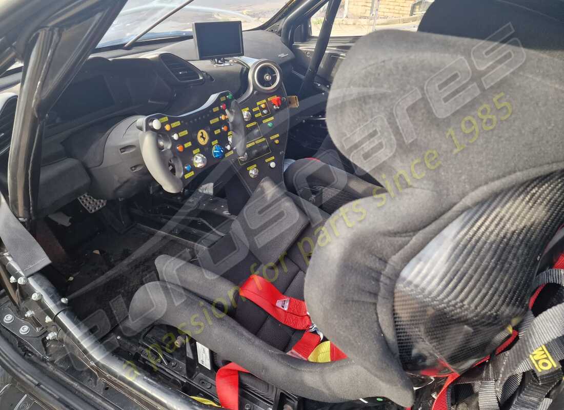 ferrari 488 challenge with 3,603 kilometers, being prepared for dismantling #9