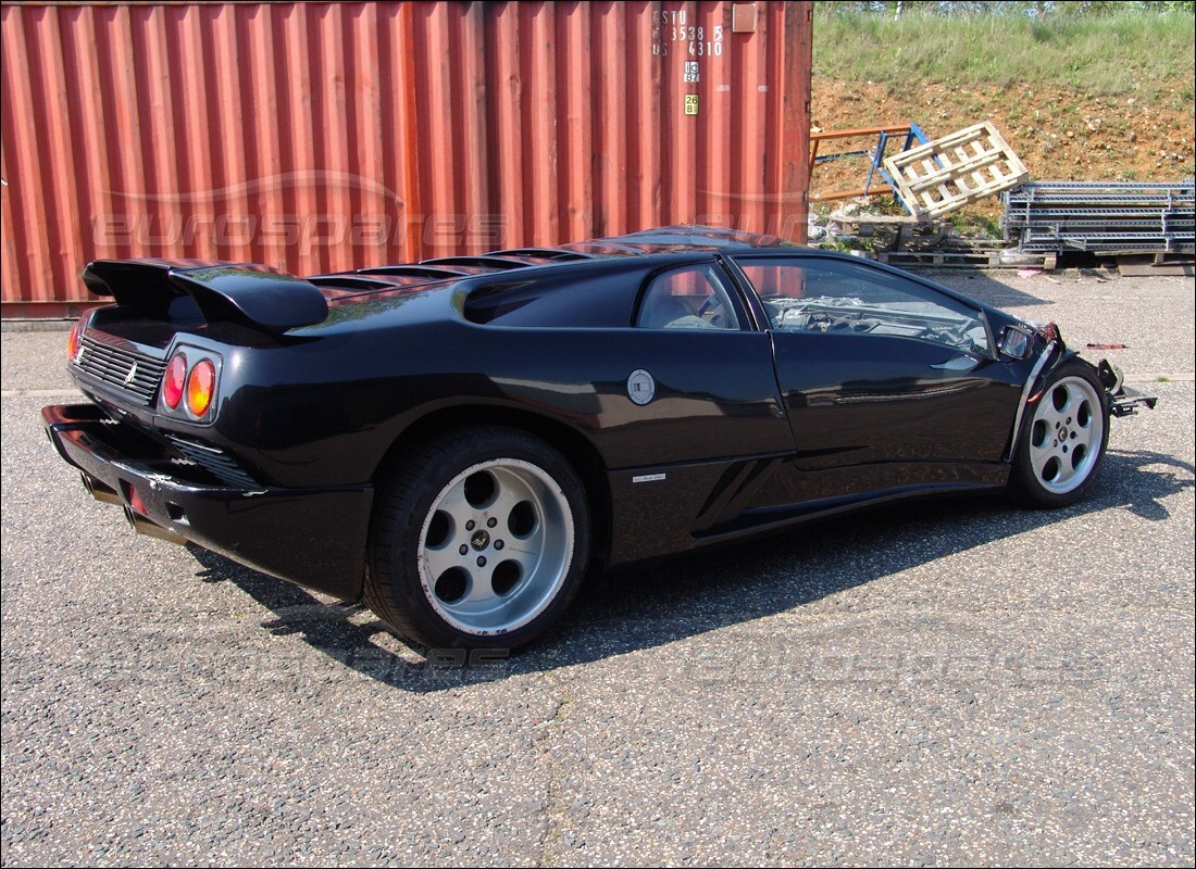 lamborghini diablo se30 (1995) being prepared for dismantling at eurospares