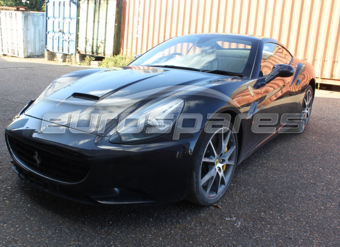 ferrari california (europe) being prepared for dismantling at eurospares