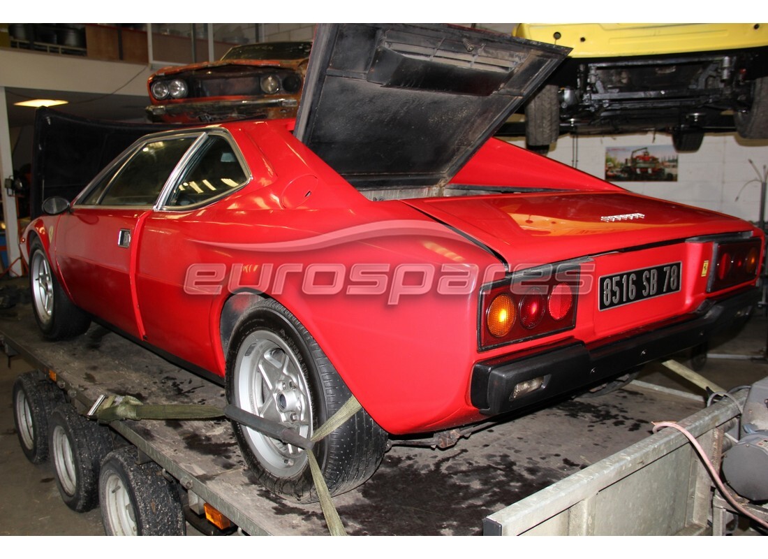ferrari 308 gt4 dino (1979) with 76,879 kilometers, being prepared for dismantling #4
