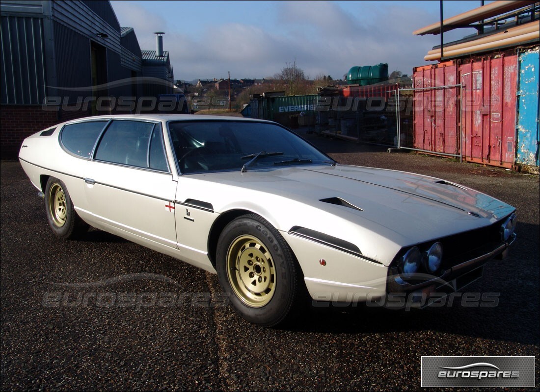 lamborghini espada being prepared for dismantling at eurospares