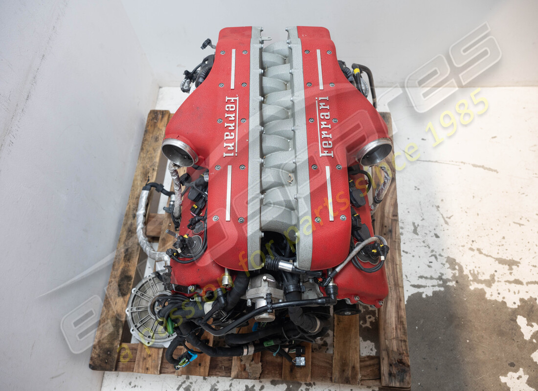 ferrari gtc4 lusso (rhd) engine being prepared for dismantling #5