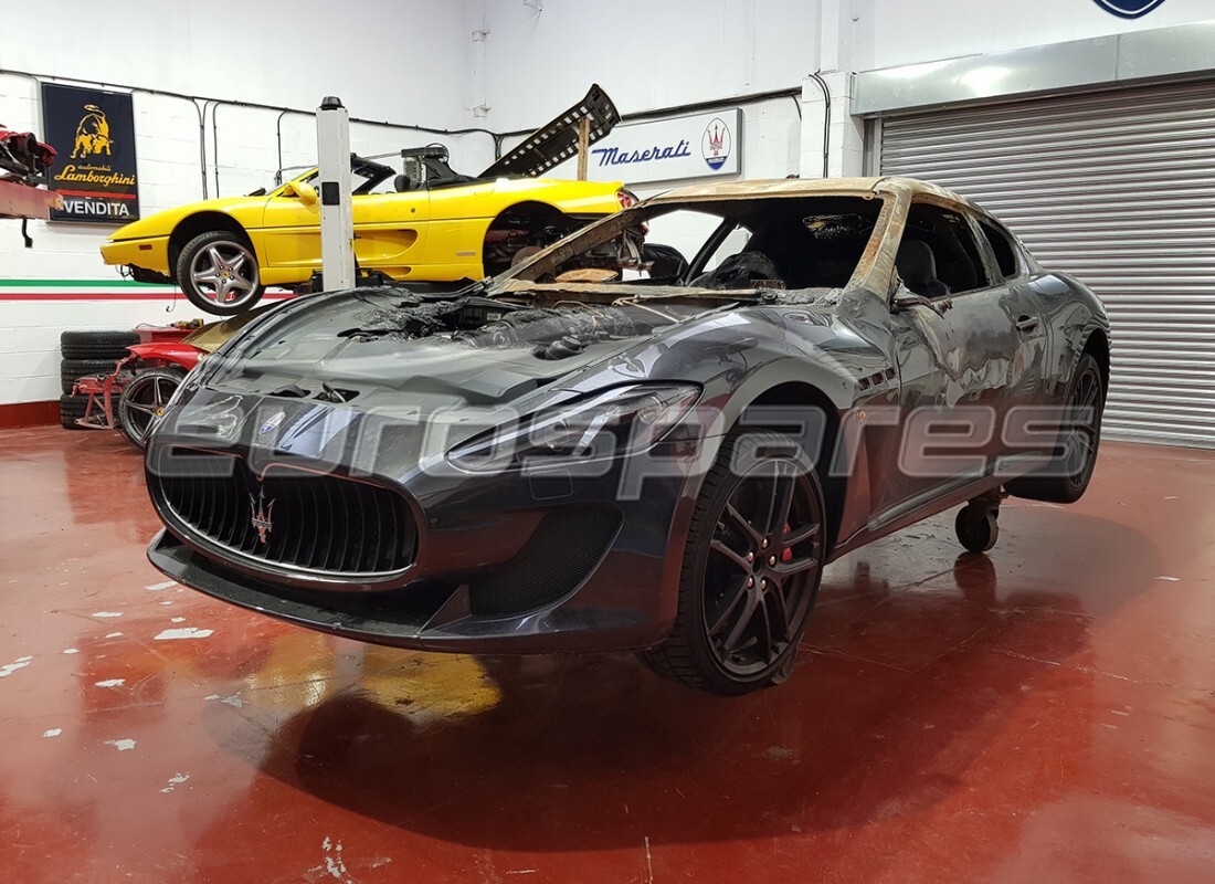 maserati granturismo mc stradale (2011) being prepared for dismantling at eurospares