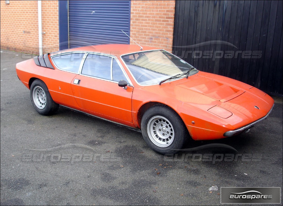 lamborghini urraco p250 / p250s being prepared for dismantling at eurospares