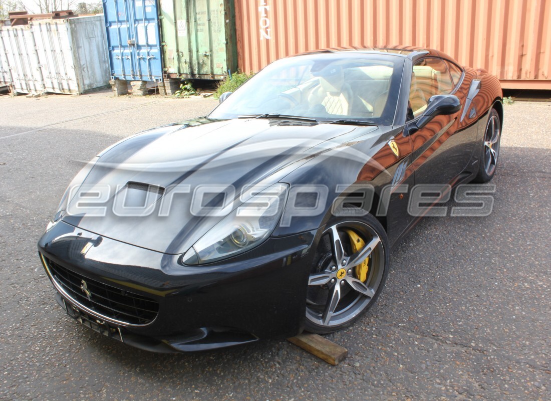 ferrari california (europe) being prepared for dismantling at eurospares