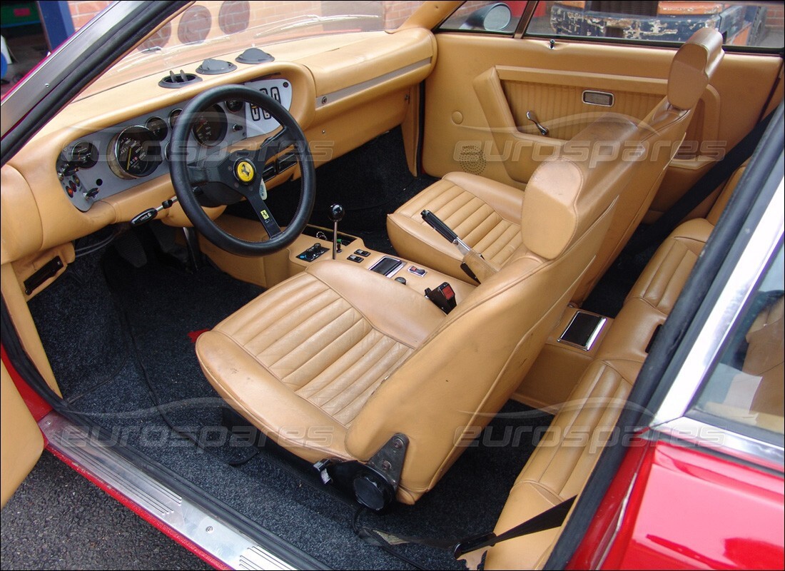 ferrari 308 gt4 dino (1979) with 54,824 kilometers, being prepared for dismantling #6