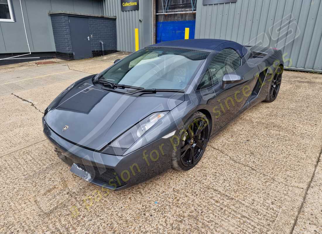 lamborghini gallardo spyder (2008) being prepared for dismantling at eurospares