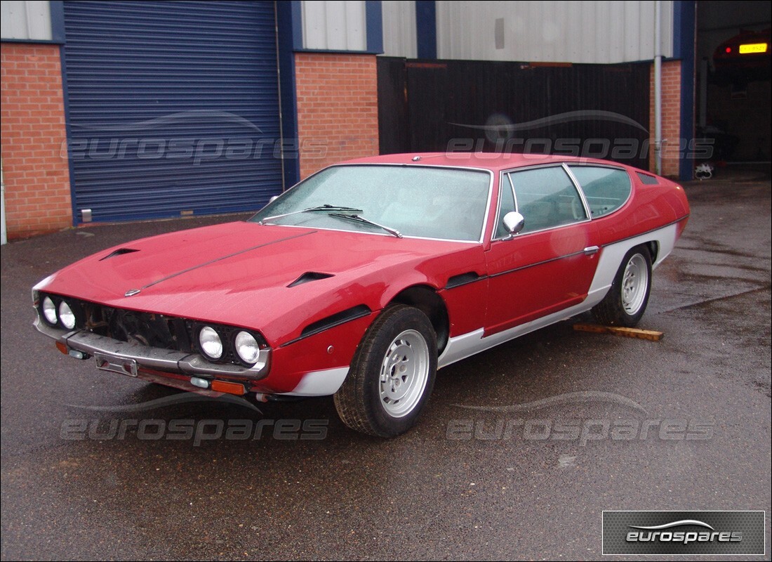 lamborghini espada being prepared for dismantling at eurospares