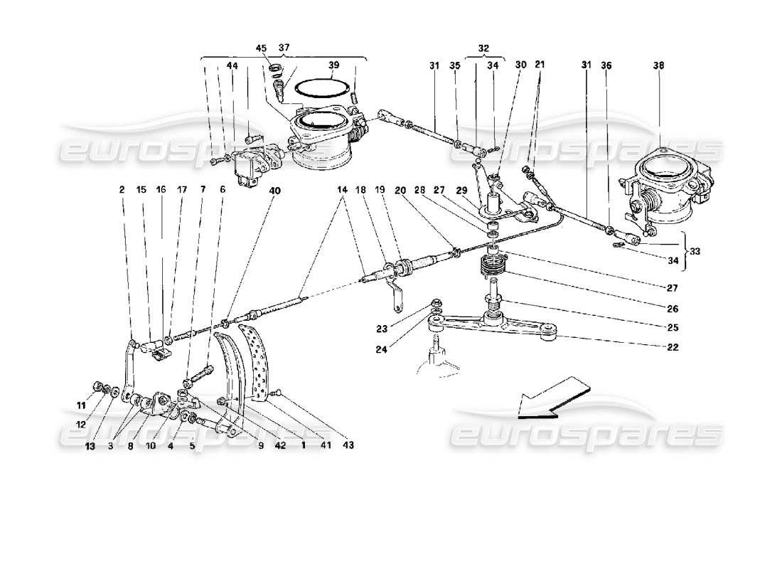 ferrari 512 m throttle control -not for gd- part diagram