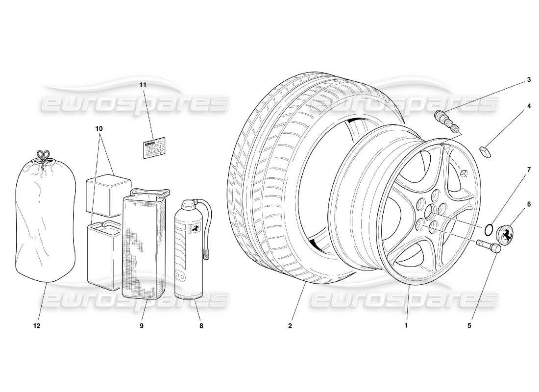 a part diagram from the Ferrari 456 M GT/M GTA parts catalogue
