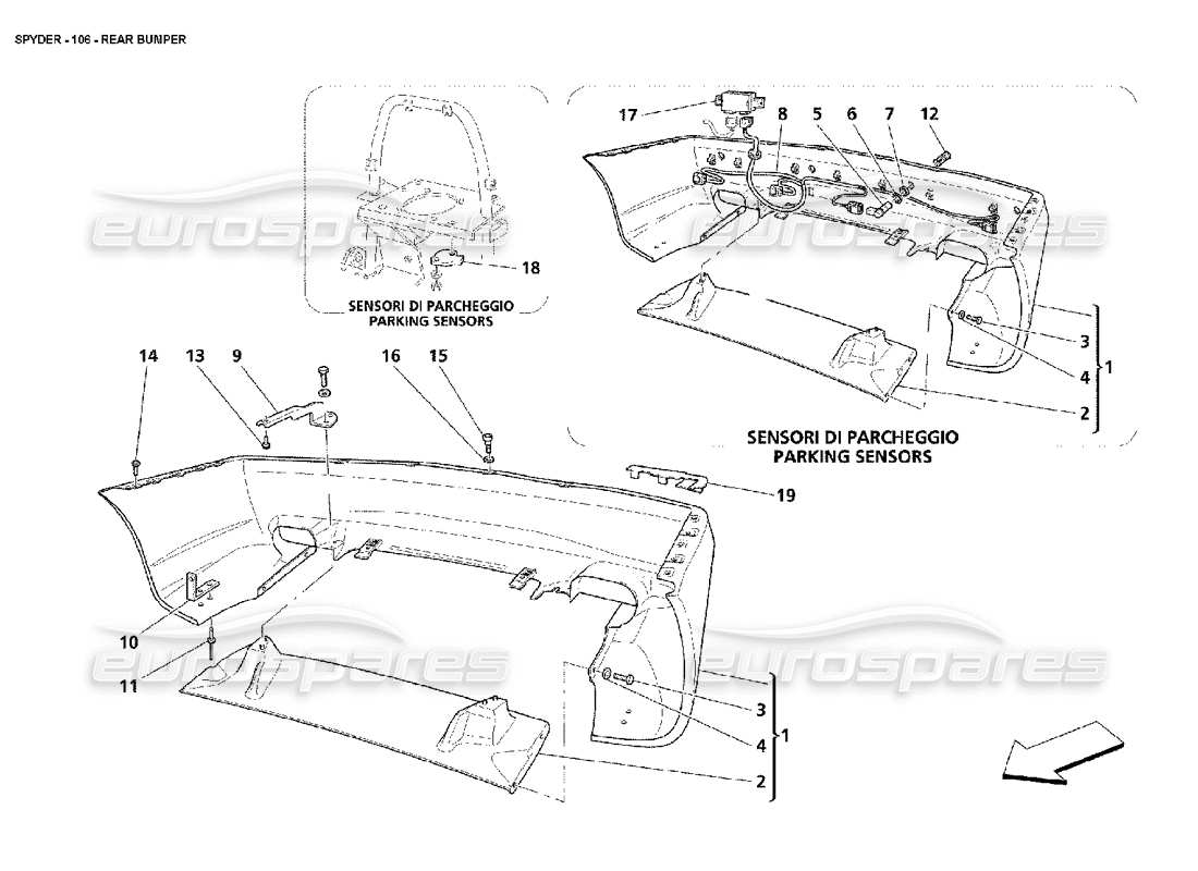 part diagram containing part number 980001068