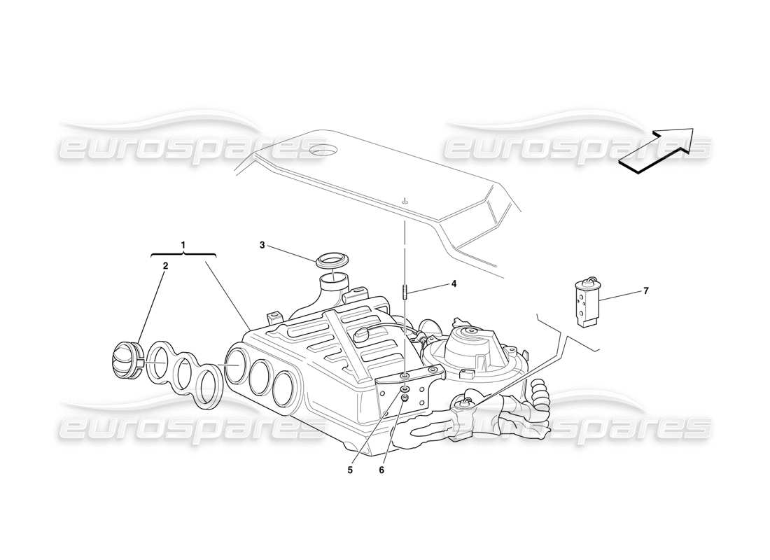 part diagram containing part number 65518600