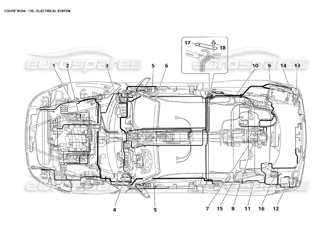 a part diagram from the Maserati 4200 Coupe (2004) parts catalogue