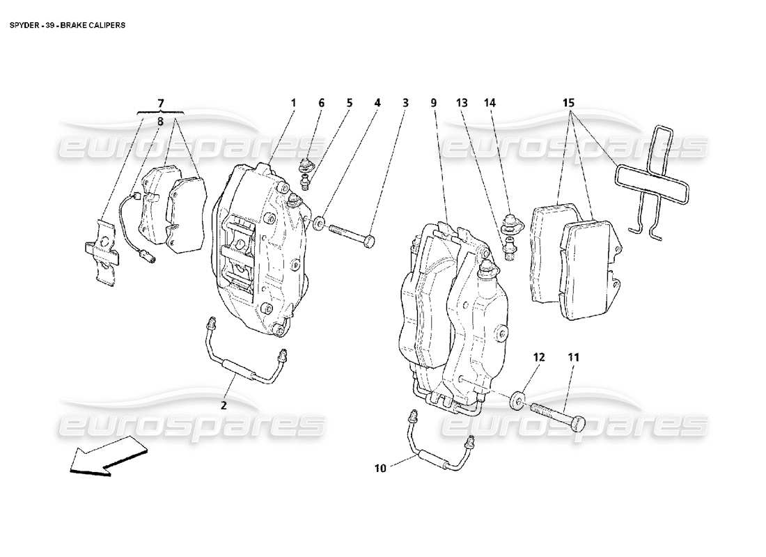 a part diagram from the Maserati 4200 Spyder (2002) parts catalogue