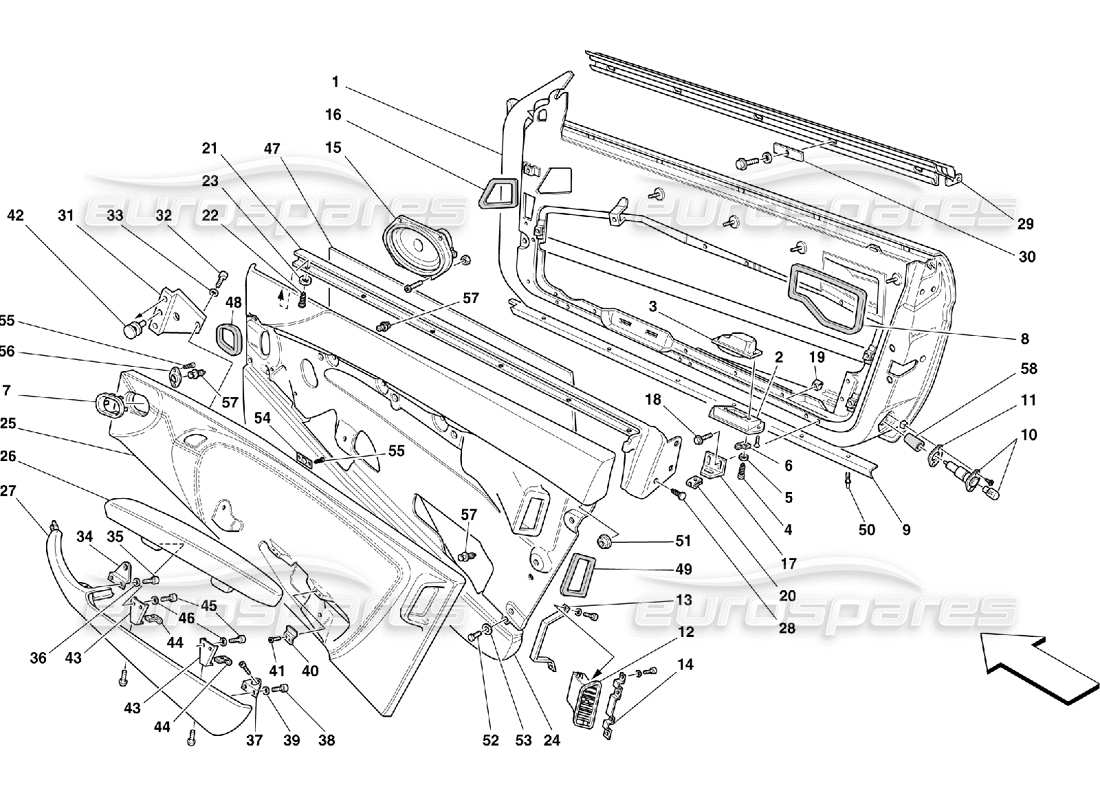 part diagram containing part number 65557600