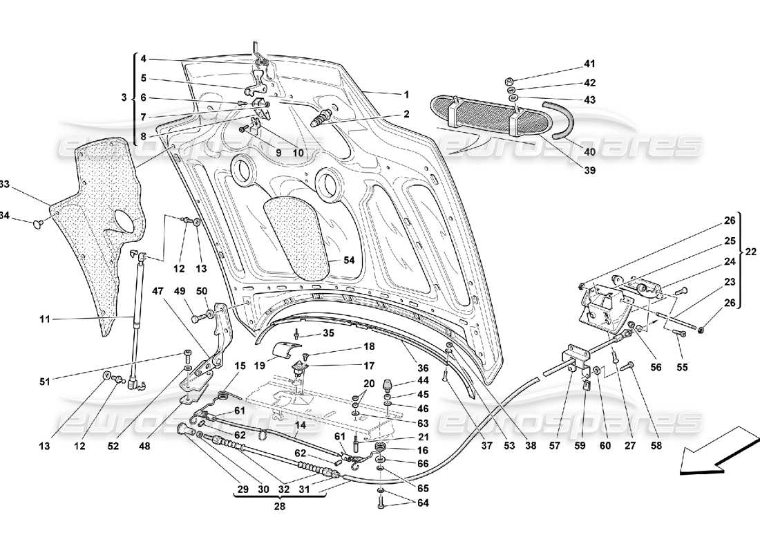 part diagram containing part number 65278200