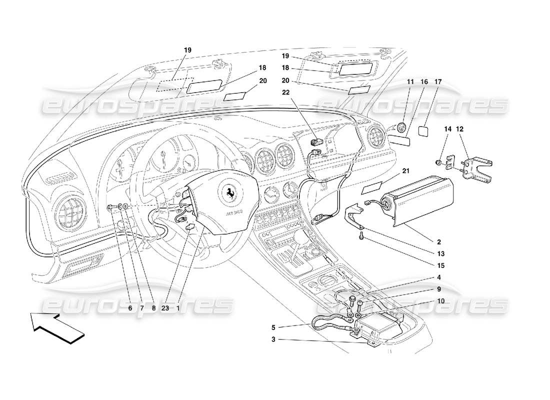 part diagram containing part number 65423900